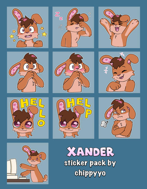 $60 sticker set for Xanderligon