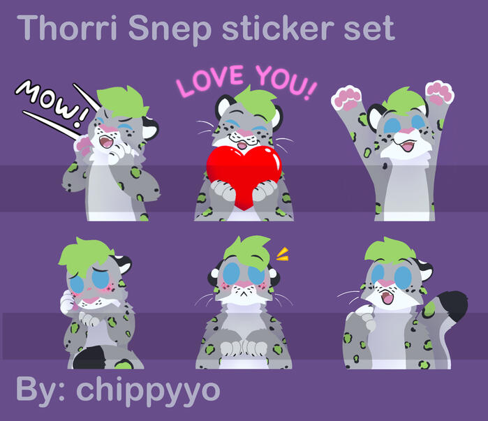 $55 sticker set for ThorriSnep