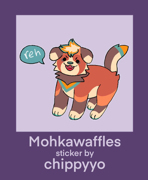 $12 sticker for Mohkawaffles